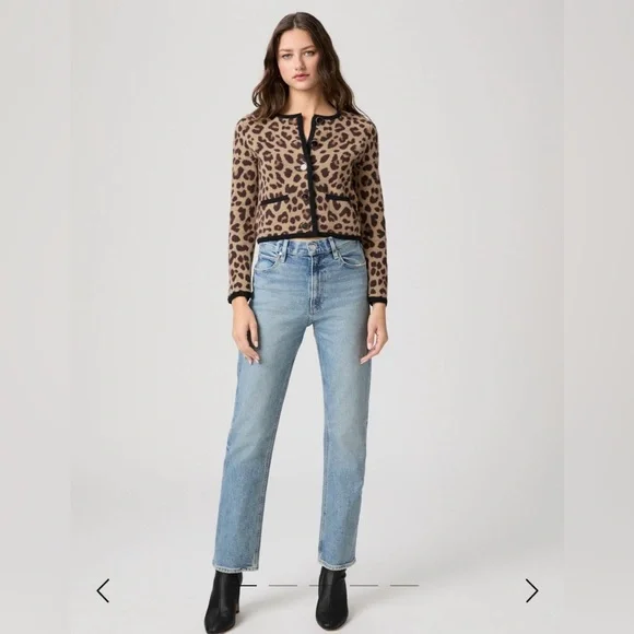 NWT. PAIGE SAWYER High Rise Straight Leg LightBlue Women's Jeans - Picture 9 of 12